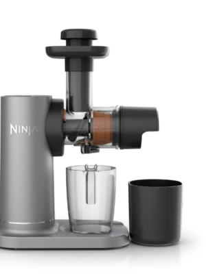 Ninja NeverClog 150 Watts Cold Press Juicer with 18oz Jug, 30oz Pulp Container, 2-Speed, Compact