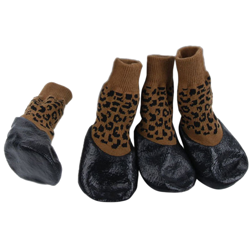 Black Water Proofing Dog Boots Pet Shoes Dogs Snow Booties - Image 3