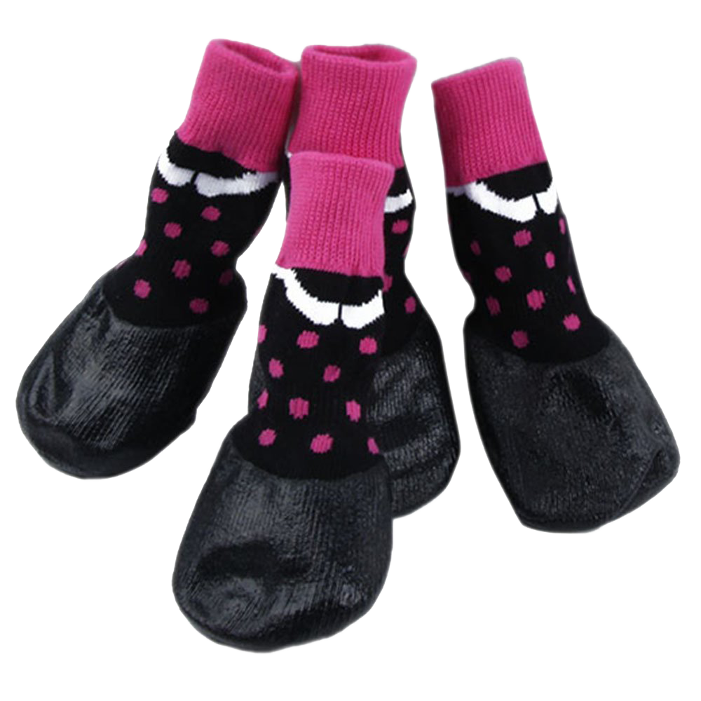 Black Water Proofing Dog Boots Pet Shoes Dogs Snow Booties - Image 5