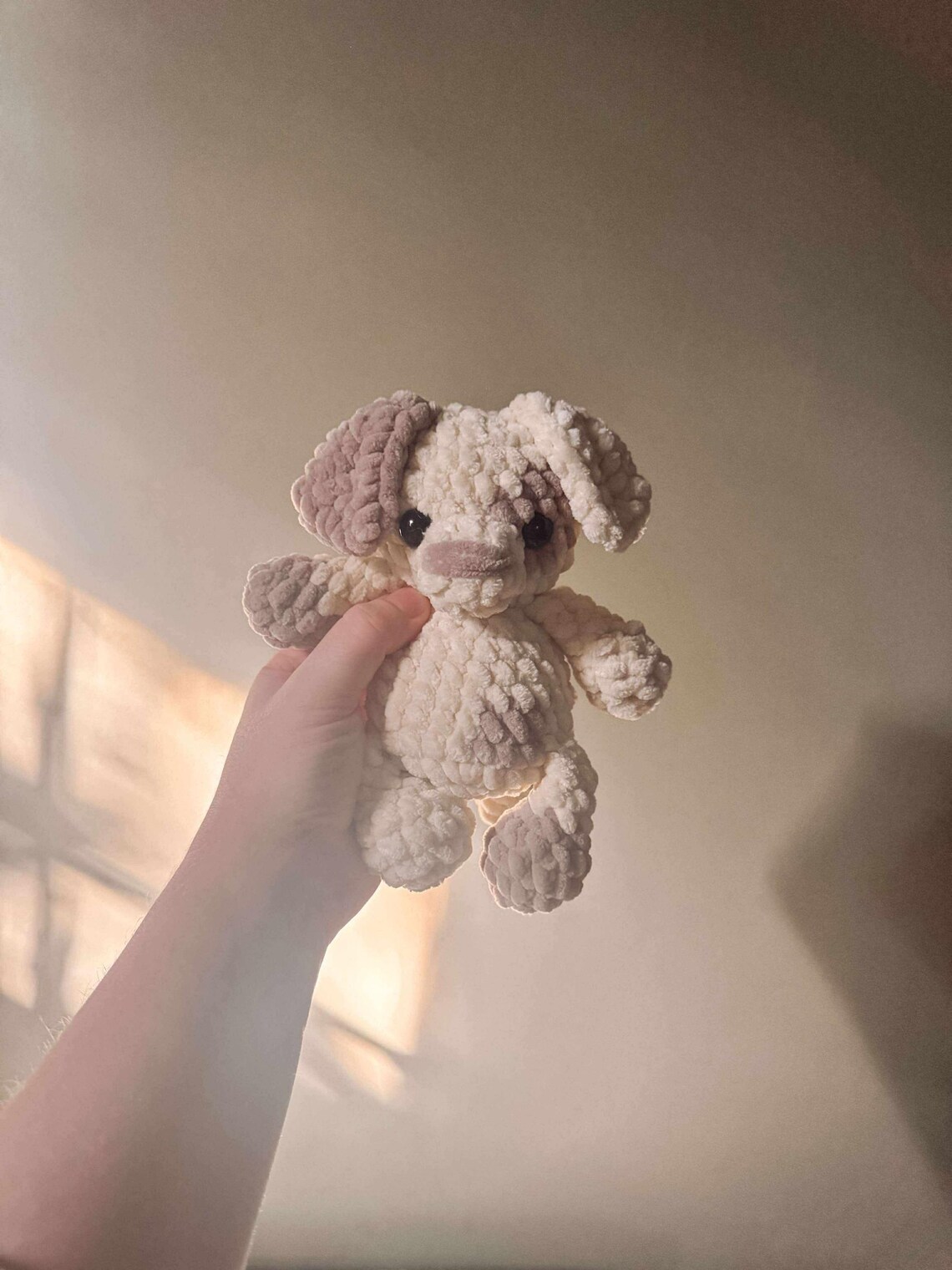 Patches the Puppy | Amigurumi Dog Crochet Pattern (Low Sew)