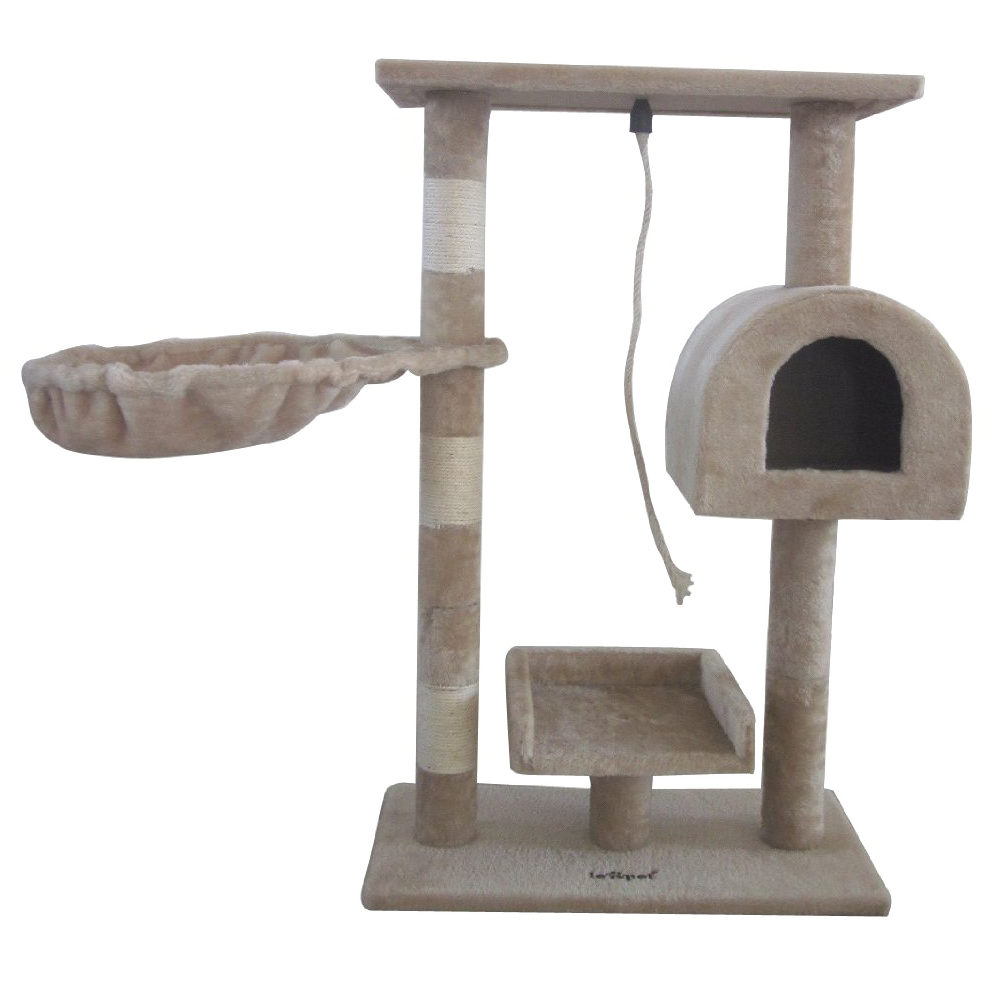 Leopet Kbm001 2grau Cat Tree Scratching Post Kitten Climbing Excercise - Image 5
