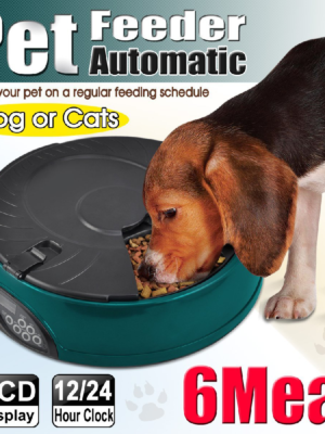 Alternative view of Popamazing 6 Days Cat + Dog + Rabbit Meal Automatic Pet Feeder Auto Dispenser