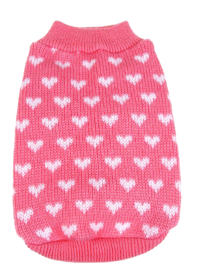 Alternative view of Silvercell Pets Puppy Dogs Clothes Jacket Little Heart Knit Sweater Coat