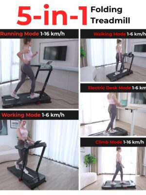 Alternative view of Revolutionize Your Home Fitness & Productivity: The Sport24 5-in-1 Ultimate Hybrid Treadmill