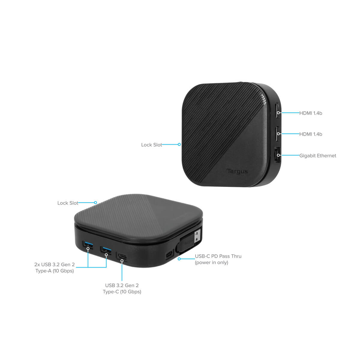 USB-C® Universal Dual HD Docking Station with 80W PD Pass-Thru - Image 11